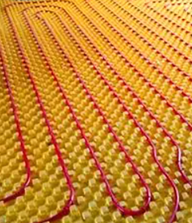 EPS underfloor panel calefaciendo
